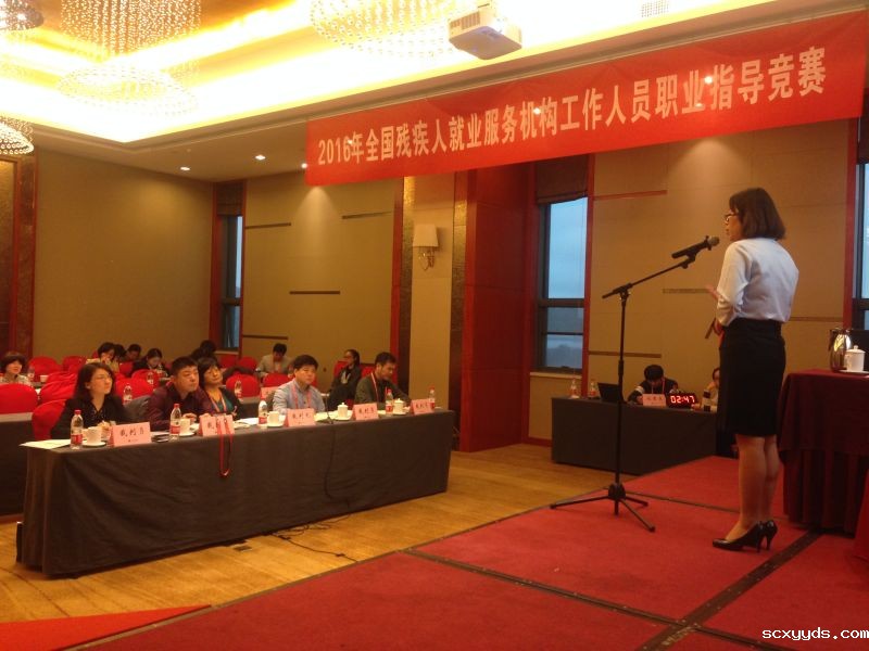 2016年全国残疾人就业服务机构工作人员职业指导竞赛现场图片